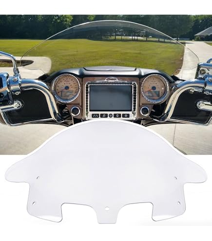 PANICAL Tall Windshield For Indian Chief/Roadmaster/Highway Master (2014-2025) - 16" Gray, Fog & Wind Protection - View #12