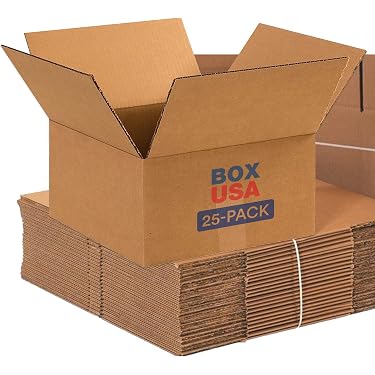 Kraft Corrugated Boxes 16x12x6 – 25-Case Pack, ECT-32 – Strong Shipping Boxes