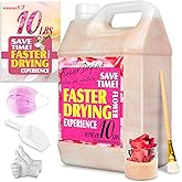 Silica Gel Flower Drying, 10 LBS Flower Drying Silica by Reusable, Silica Gel Crystals Flower Drying for Wedding Bouquet Preservation, Color Indicating Silica Gel Beads for Drying Flowers