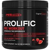 PEScience Prolific Pre-Workout Powder, Melon Berry Twist, 40 Scoops | L-Citrulline, Nitric Oxide Booster, Nootropic for Focus, Without Beta Alanine, 40 Scoops