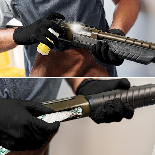 GUN COBRA BORE CLEANING COMBO KIT & GUN OIL, | .357 CAL .38 CAL 9MM BARREL SNAKE WITH BRUSH CLEANING COMBO KIT WITH BORE SWABS