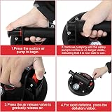 DEWINNER 2 Pack 8'' Vacuum Suction Cup with Pressure Gauge Heavy Duty view 6