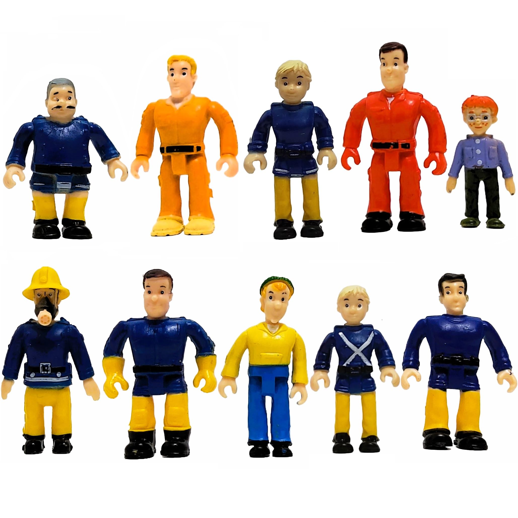 Mua 10-Set Fireman Figurines and Play People Figures - Toy Figures Set ...