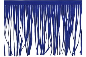 uxcell 1 Yard 4 Inch PU Leather Fringe Trim Double Side Leather Sewing Tassel Fringe for DIY Sewing Dress Crafts Skirt Decora