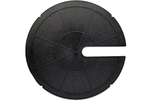 MEDOORE Sump Basin Cover 18 in. OD Plastic Submersible Sump Pump Cover Black Septic Tank Lid, Heavy Duty Protection for Outdoor Water wells, Sump Bucket, Water Sump Pump
