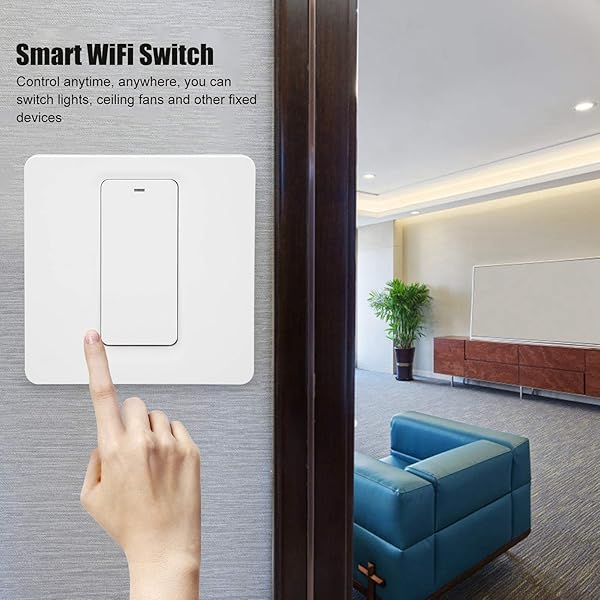 Smart Switch WiFi Button Control remoto Accesorios industriales compatibles con Amazon Alexa y para el control de voz de Google Home
