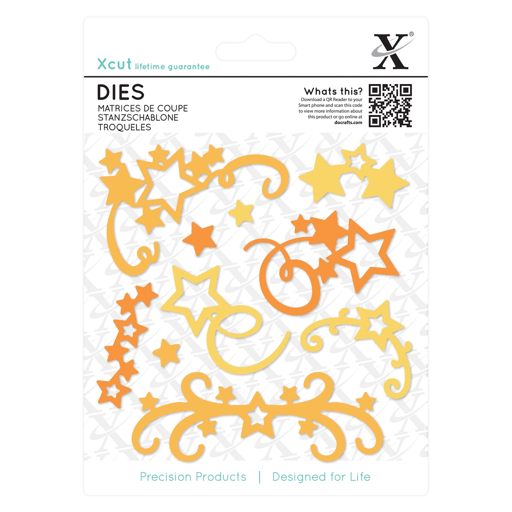 Xcut Dies Star Flourish, 10 Pieces Carbon Steel, Art & Craft, Cutting Tool Supplies, Beautiful Decoration, Card Making, Gift Tag Wrapping, Scrapbooking, Invitation Making, Crafters Companion — image 1