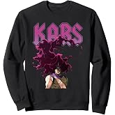 Kars Large Smoke Hair with Retro Text Colorful Anime Sweatshirt