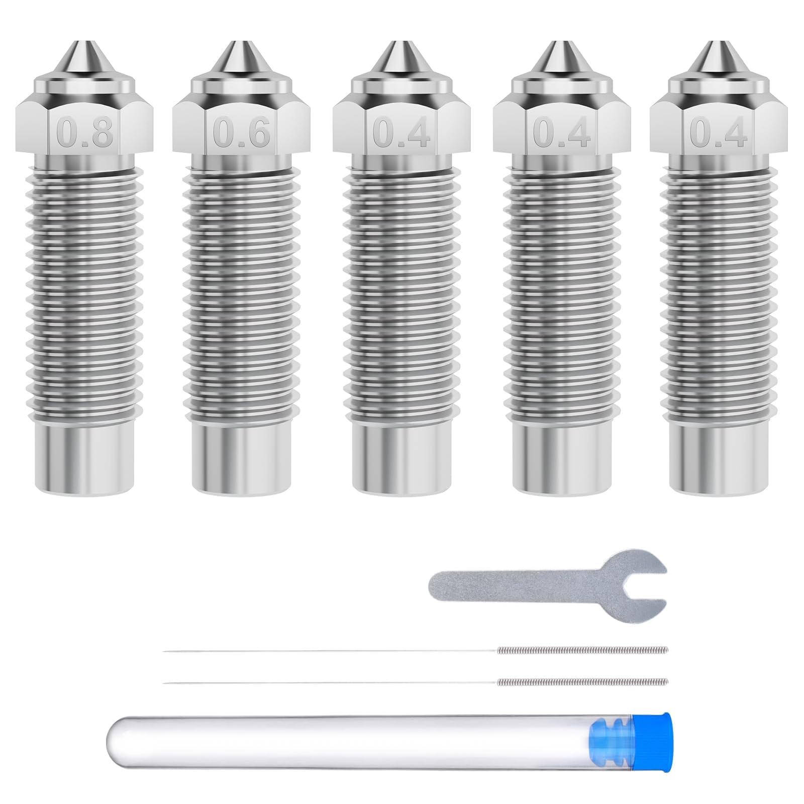 ELEGOO 5pcs Harden Steel Nozzles for Neptune 4