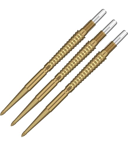 Swiss Storm Points Target Darts Swiss Point Storm Diamond Dart Points (3 Packs De Pointes) 35mm L'or SP – Change Dart Point, Professional Darts Accessories Swiss Storm Point System