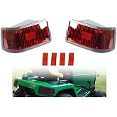 STILEALUS Tail Light Kit Fits for John Deere 415 425 445 455 Without Bulbs Red Lens Replaces# M116504 M116505 M116132 M116133 M117275