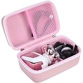 worfty Shaver Case for WEQOEE/UpperX/Burtily/umither/SOBIY/SHPAVVER Electric Shaver- Travel Protective Carrying Storage Bag (Pink, Box Only)