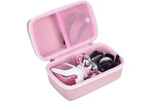 worfty Shaver Case for Wyklaus Electric Razors for Women 5 in 1 Electric 7D Shaver Cordless Painless Hair Remover - Travel Protective Carrying Storage Bag (Pink, Case Only) (Pink)