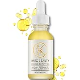 Katz Beauty Miracle Beauty Oil - Hydrating Face Oil with Jojoba, Argan & Marula Oil for Anti-Aging Glow, Non-Comedogenic