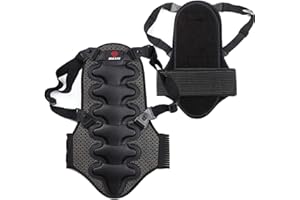 SH-Flying Sports Back Protector,Cycling Skiing Riding Skateboarding Chest Back Spine Protector Vest Anti-Fall Gear Adjustable