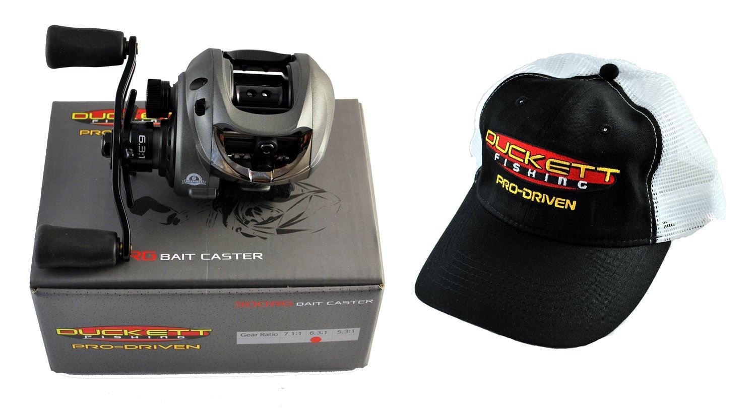 Duckett バンドル 300rg 6 3 1 B077br2n3t Boyd Driven Baitcasting釣りリール 帽子 Pro ベイトリール レビュー高評価のおせち贈り物