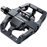 TIME XYSTO Pedals &ndash; Full‑Body Clipless Mountain Bike Pedals with ATAC | Self‑Clearing Technology, 79&times;94 mm Large Platform, 226 g per Pedal &ndash; Dark Grey