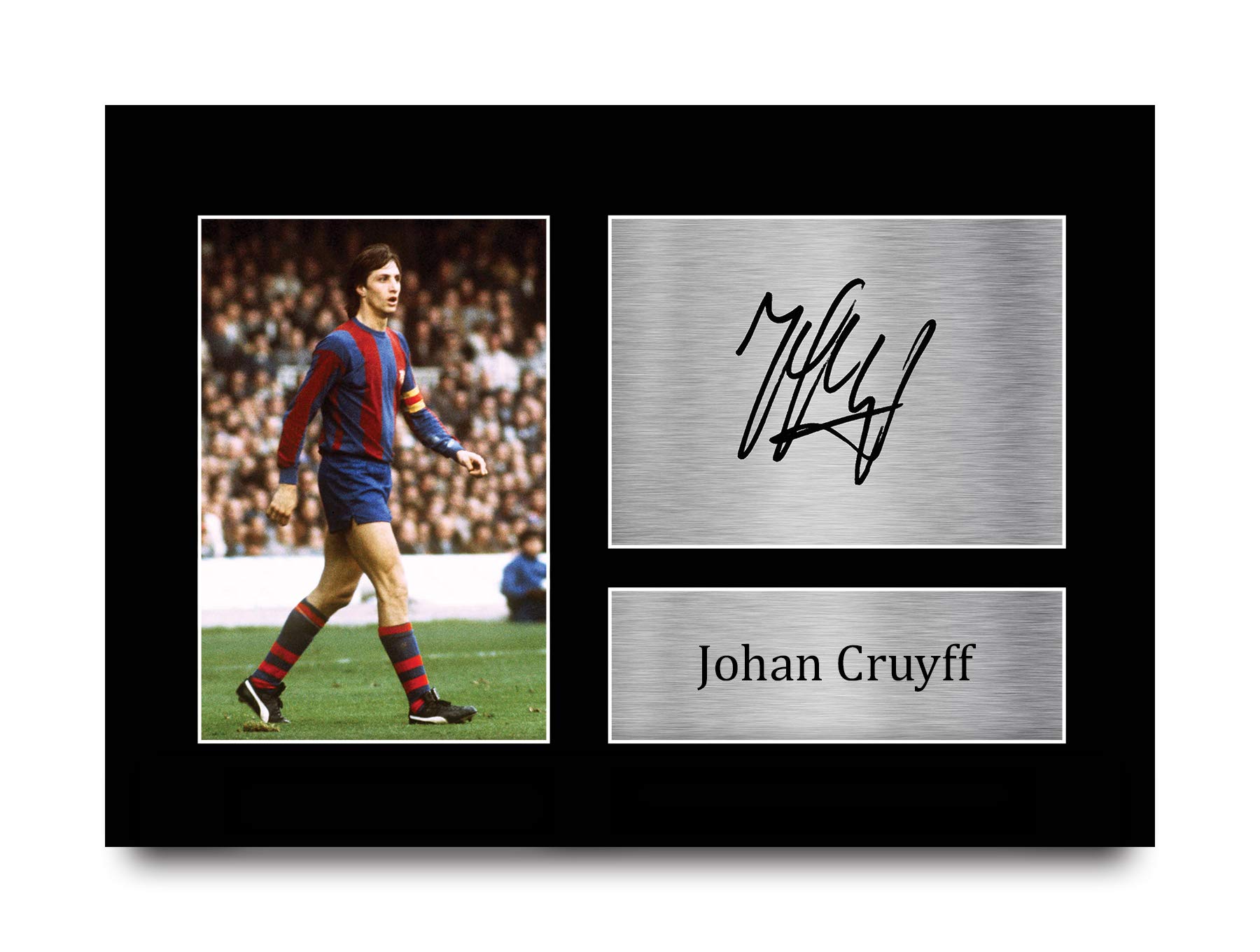 HWC Trading A4 Johan Cruyff Barcelona Gifts Printed Signed Autograph Picture for Fans and Supporters - A4