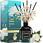 White Tea Reed Diffuser, Reed Diffuser Set 6.7 fl oz (200 ml) with 6 Reed Sticks, Home Fragrance Reed Diffuser for Bathroom Shelf House Bedroom Office Decor
