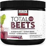 Force Factor Total Beets Drink Mix Superfood Powder with Nitrates to Support Circulation,Blood Flow,Nitric Oxide,Energy,Endur
