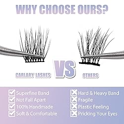 CarLary Lash Clusters, DIY Eyelash Extension, 40