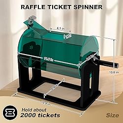 Raffle Drum, Raffle Ticket Spinner Drum with Silent