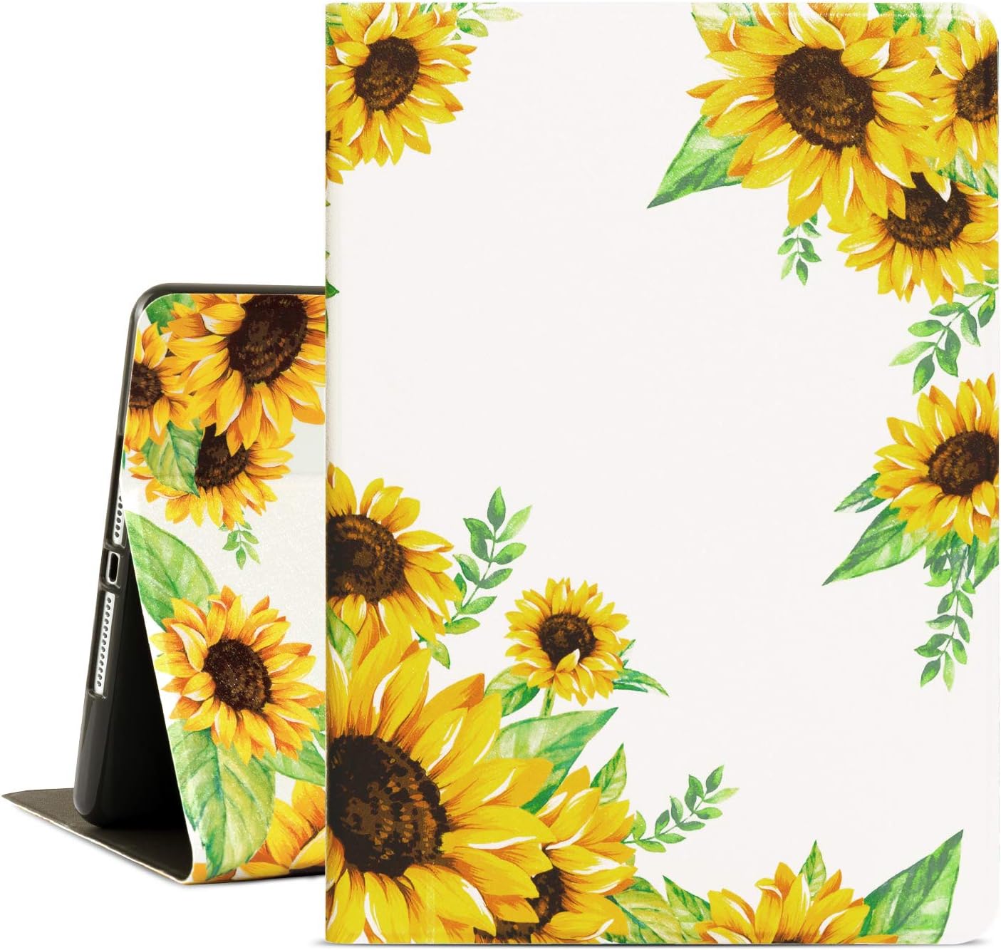 iPad Air 2 Case, Gofupa 9.7 ipad 6th/ 5th Generation Cases Premium Leather Folio Case and Multiple Viewing Angles Stand for iPad Air 2/1(Sunflower)