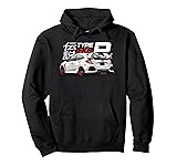 White Fk8 Civic Back View - JDM Type R Pullover