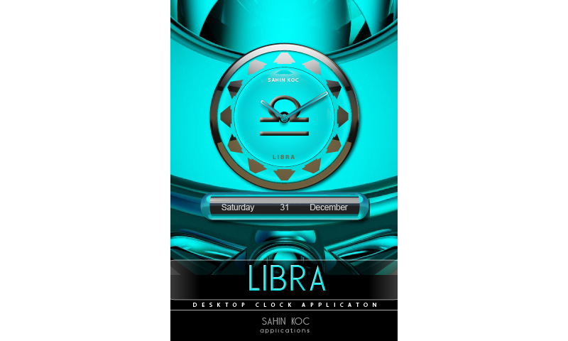 Libra Beautiful Clock Widget Zodiac Theme for Android
