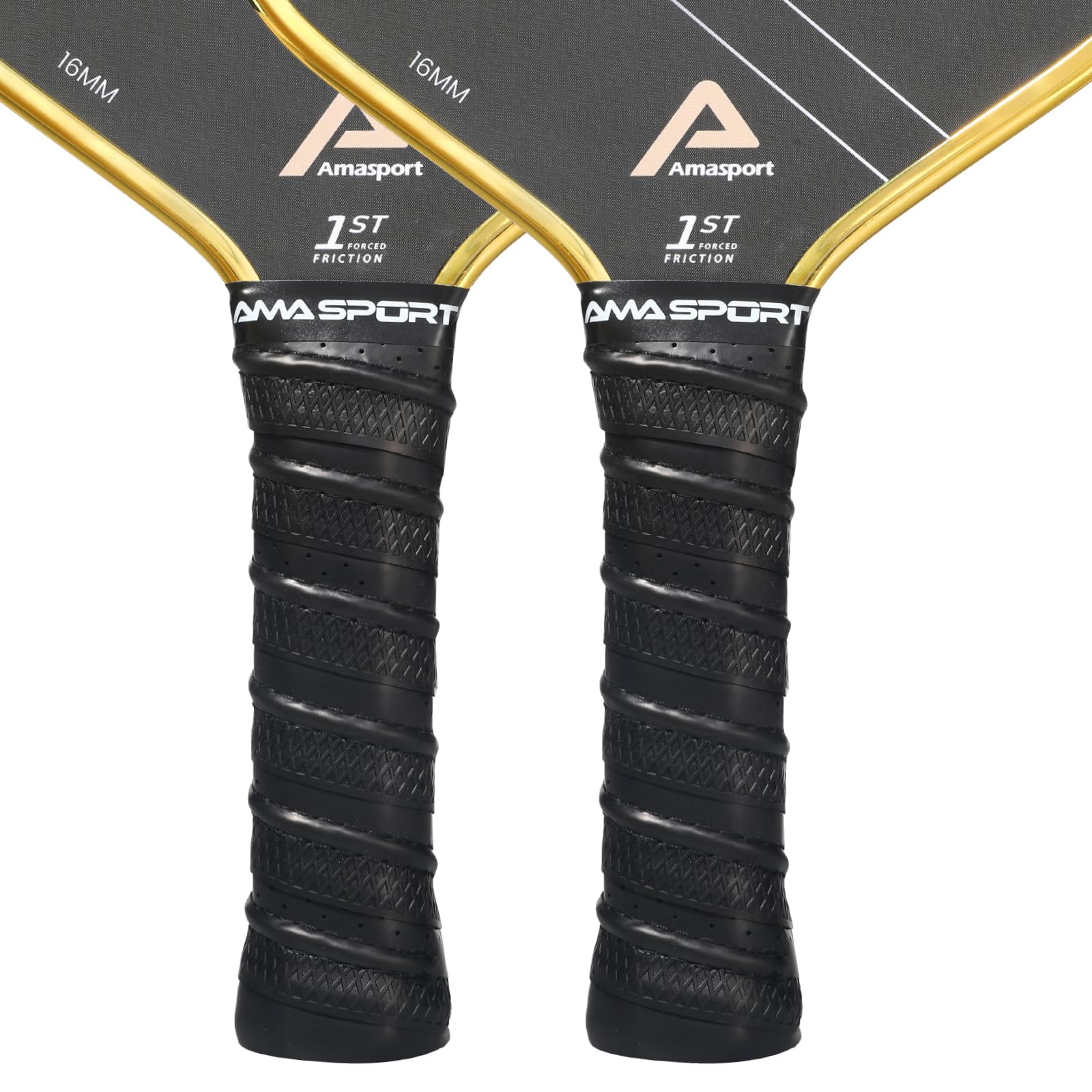 Photo 1 of PICKLETECH Pickleball Paddle Grip Tape - 2 Pack - Perforated Embossed Replacement Grip Wrap for Pickleball Racket-Moisture Wicking Tacky Surface - Anti-Slip Ridge-Black