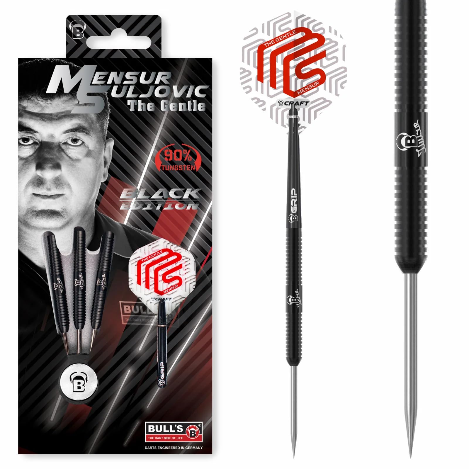 Bull's Suljovic BE Dart, Silver, 25 g