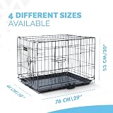 FurDreams 30 inch Folding Dog Crate Medium Dogs Heavy-Duty Metal Cage view 5