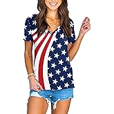 Deerose Mardi Gras Womens Short Sleeve Shirt V-Neck Fleur De Lis Tops