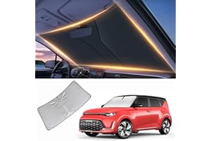 LZYYQX Windshield Sun Shade for Kia Soul Front Window Shades Cover for 2010-2025 Soul Windshield Sun Visor Protector Car Accessories