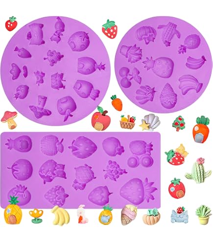 Cestony Silicone Molds – Fruit Slice Shapes For Cake, Soap, Chocolate, DIY Decor, Food Grade & Flexible