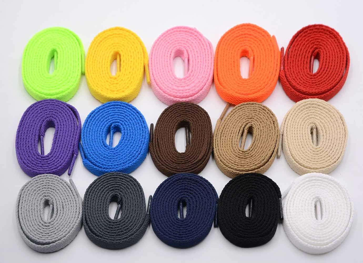VSUDO Flat Sneaker Shoe Lace, Flat Shoe String for Sneaker, Athletic Shoelace: Shoes