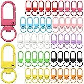 Zorfeter 50PCS Small Lobster Claw Clasps, Metal Lanyard Clips Swivel Snap Hooks, Jewelry Making Connector for Key Chains/Purses/Straps/Bag Charms