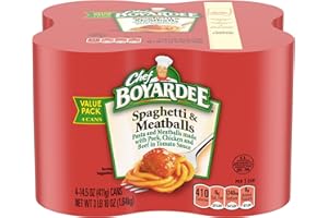 Chef Boyardee Spaghetti and Meatballs, 14.5 Oz Cans, Pack of 4