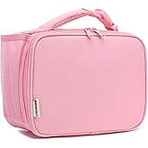 GYEUKHAM Insulated Lunch Box for School, Thermal Reusable Durable Freezable Lunch Bags for Kids Boys Girls Men Women - Small Soft Cooler Portable Lunch Tote Kit for Work Picnic Travel,Pink