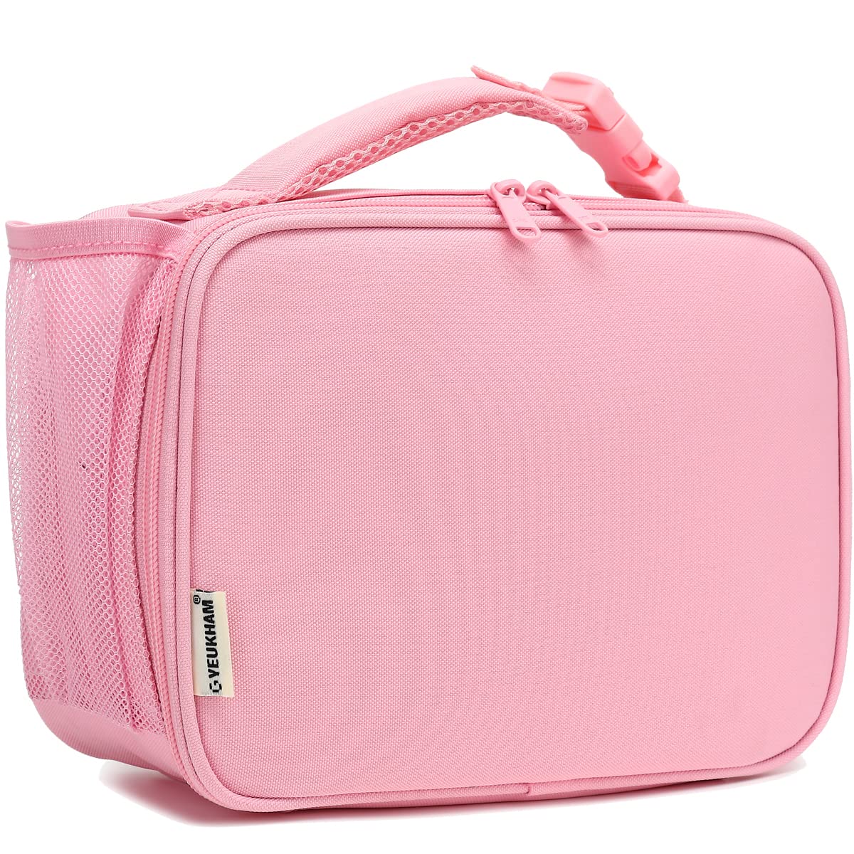 Photo 1 of GYEUKHAM Insulated Lunch Box for School, Thermal Reusable Durable Freezable Lunch Bags for Kids Boys Girls Men Women - Small Soft Cooler Portable Lunch Tote Kit for Work Picnic Travel, Pink