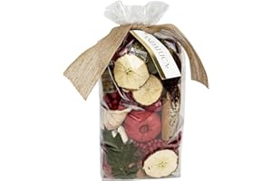 ANDALUCA Apple Cider Cinnamon Scented Potpourri | Made in California | Large 20 oz Bag + Fragrance Vial | Scents of Cinnamon, Apple, Orange Zest