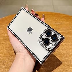 ROSEHUI Clear Glitter Phone Case for iPhone 16