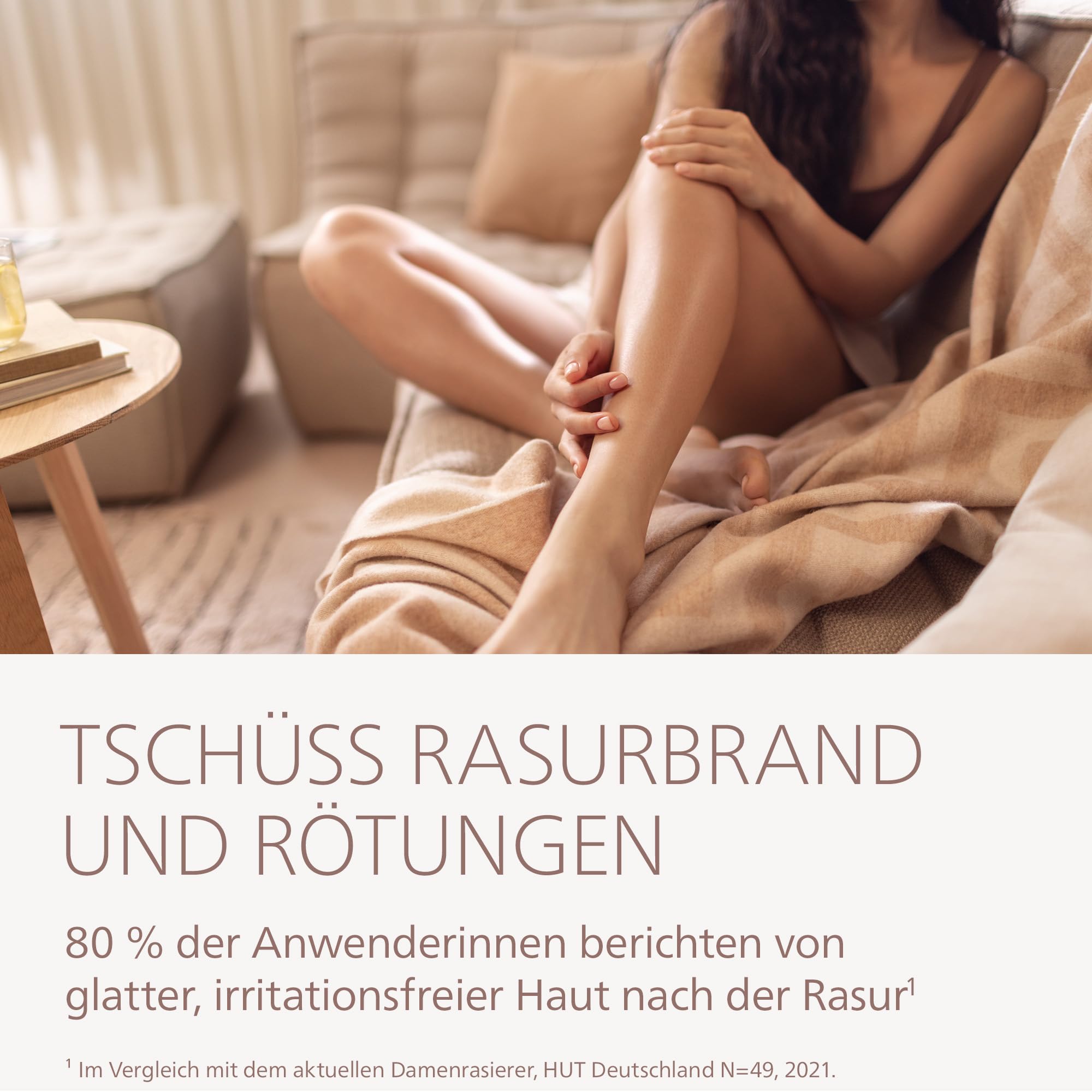 Philips Lady Shaver Series 6000 - kabelloser elektrischer Rasierer für die Nass- und Trockenrasur, 3-Klingen-Rasursystem, für Beine und Körper, 80 Min. Laufzeit, Modell BRL127/00 2