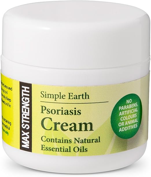 Simple Earth Maximum Strength, Natural Psoriasis Cream. Relieve itching