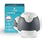 MyBaby, SoundSpa Lullaby - Sounds & Projection, Plays 6 Sounds & Lullabies, Image Projector Featuring Diverse Scenes, Auto-Off Timer Perfect for Naptime, Powered by an AC Adapter