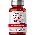 Piping Rock CoQ10 100mg | 240 Softgels | Enhanced Absorption Supplement | Non-GMO, Gluten Free