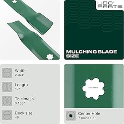 UDC Parts High Lift Mulching Blades AM137757 48