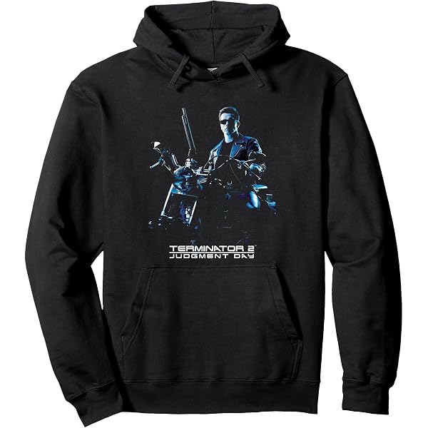 B-Ware Terminator Skynet Arnold Film AI KI Öko Herren Hoodie Schwarz XXL