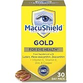 Macu Shield Gold Food Supplement - Pack of 90 Capsules | Helps support normal vision, Zeaxanthin and meso-zeaxanthin, Zinc