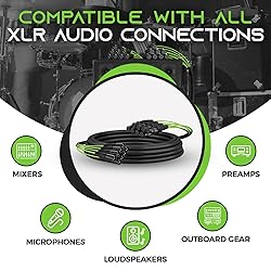GearIT 8-Channel XLR Snake Cable